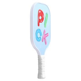 Kids Pickleball Paddle, Lightweight Youth Pickleball Paddle with Small Grip and Cute Pattern, Fiberglass Pickle Ball Racket & Honeycomb Core