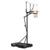 Portable Basketball Stand, 10 ft Height Adjustment Basketball Hoop & Goal, Portable Basketballs Hoop with 54 inch PC Backboard & Wheels for Kids