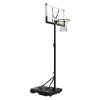 Portable Basketball Stand, 10 ft Height Adjustment Basketball Hoop & Goal, Portable Basketballs Hoop with 48 inch PC Backboard & Wheels for Kids