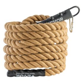 Gym Climbing Rope, 1.5" Diameter 25 ft Length Gym Fitness Training Rope, Gym Exercise Workout Rope for Adults