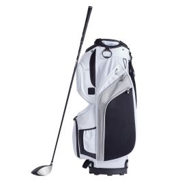 Golf Cart Bag with 14 Way Organizer Divider Top, 36' 13 Pockets Premium Nylon Cart Bag