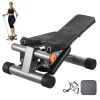Stair Stepper, Mini Stepper for Exercise at Home, Hydraulic Fitness Stepper with Resistance Bands, Full Body Workout Cardio Equipment