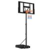 Portable Basketball Stand, 4.4 ft to 10 ft Height Adjustment Basketball Hoop & Goal
