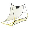 Soccer Trainer, 2-IN-1 Portable Soccer Rebounder Net, 71"x40" Iron Soccer Practice Equipment, Sports Football Rebounder Wall with Portable Bag
