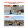 Portable Basketball Stand, 10 ft Height Adjustment Basketball Hoop & Goal, Portable Basketballs Hoop with 54 inch PC Backboard & Wheels for Kids