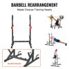 Squat Stand Power Rack, Multi-Functional Barbell Rack with Hook, Weight Plate Storage Attachment, Adjustable Free Bench Press Stands