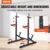 Squat Stand Power Rack, Multi-Functional Barbell Rack with Hook, Weight Plate Storage Attachment, Adjustable Free Bench Press Stands