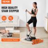 Stair Stepper, Mini Stepper for Exercise at Home, Hydraulic Fitness Stepper with Resistance Bands, Full Body Workout Cardio Equipment