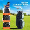 Golf Cart Bag with 14 Way Organizer Divider Top, 36' 11 Pockets Premium Nylon Cart Bag