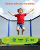 Outdoor Trampoline, 15FT Round Recreational Trampoline with Enclosure Net, ASTM Approved, Heavy Duty Trampolines, Max 470 lbs Weight Capacity